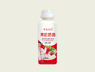 唯美时光果粒奶昔草莓味310ml